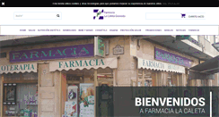 Desktop Screenshot of farmacialacaleta.com